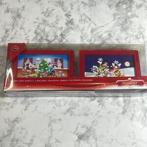 Disney Mr. Christmas Framed Canvas Illumination Artwork Decoration 2 pk NWT